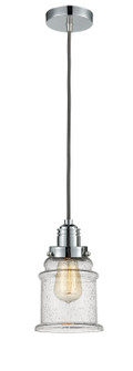 Winchester One Light Mini Pendant in Polished Chrome (405|100PC-10GY-2H-PC-G184)