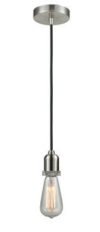 Whitney One Light Mini Pendant in Satin Nickel (405|100SN-10BK-0SN)