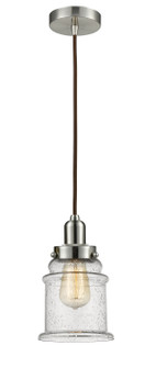 Whitney One Light Mini Pendant in Satin Nickel (405|100SN-10BR-0H-SN-G184)