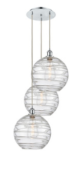 Ballston Three Light Pendant in Polished Chrome (405|113B-3P-PC-G1213-12)