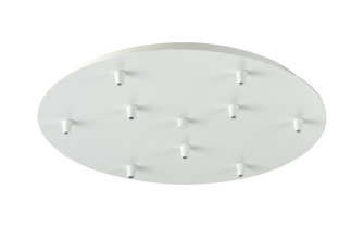 Custom Cord Nine Light Multi Port Canopy in White (405|119-W)