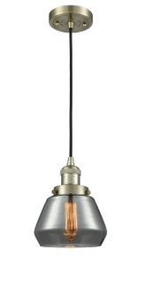 Franklin Restoration One Light Mini Pendant in Antique Brass (405|201C-AB-G173)