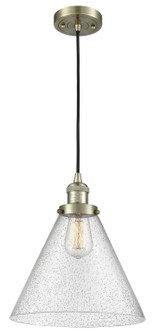 Franklin Restoration LED Pendant in Antique Brass (405|201C-AB-G44-L-LED)