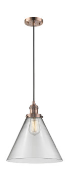 Franklin Restoration LED Mini Pendant in Antique Copper (405|201C-AC-G42-L-LED)