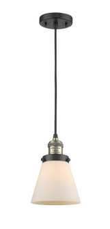 Franklin Restoration One Light Mini Pendant in Black Antique Brass (405|201C-BAB-G61)