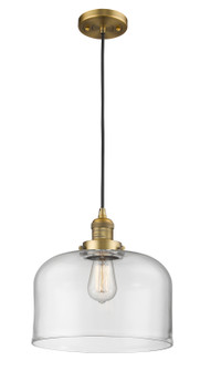 Franklin Restoration LED Mini Pendant in Brushed Brass (405|201C-BB-G72-L-LED)