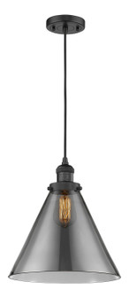 Franklin Restoration One Light Mini Pendant in Matte Black (405|201C-BK-G43-L)