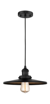 Franklin Restoration LED Mini Pendant in Matte Black (405|201C-BK-MFR-BK-12-LED)