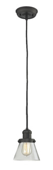 Franklin Restoration One Light Mini Pendant in Oil Rubbed Bronze (405|201C-OB-G62)