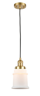Franklin Restoration One Light Mini Pendant in Satin Gold (405|201C-SG-G181)