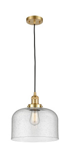 Franklin Restoration One Light Mini Pendant in Satin Gold (405|201C-SG-G74-L)