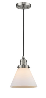 Franklin Restoration One Light Mini Pendant in Brushed Satin Nickel (405|201C-SN-G41)