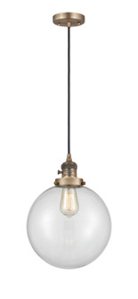 Franklin Restoration One Light Mini Pendant in Brushed Brass (405|201CSW-BB-G202-10)