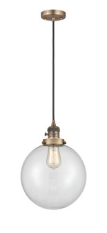 Franklin Restoration LED Mini Pendant in Brushed Brass (405|201CSW-BB-G202-10-LED)