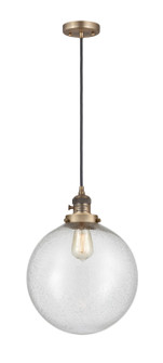 Franklin Restoration One Light Mini Pendant in Brushed Brass (405|201CSW-BB-G204-12)