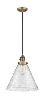 Franklin Restoration LED Pendant in Brushed Brass (405|201CSW-BB-G44-L-LED)