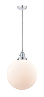 Franklin Restoration One Light Mini Pendant in Polished Chrome (405|201CSW-PC-G201-12)