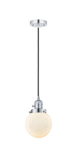 Franklin Restoration One Light Mini Pendant in Polished Chrome (405|201CSW-PC-G201-6)