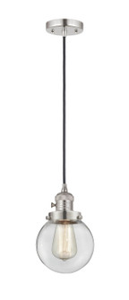 Franklin Restoration LED Mini Pendant in Polished Nickel (405|201CSW-PN-G202-6-LED)