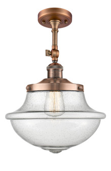 Franklin Restoration LED Semi-Flush Mount in Antique Copper (405|201F-AC-G544-LED)