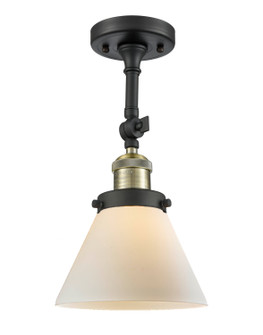Franklin Restoration One Light Semi-Flush Mount in Black Antique Brass (405|201F-BAB-G41)