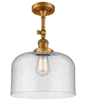Franklin Restoration LED Semi-Flush Mount in Brushed Brass (405|201F-BB-G74-L-LED)