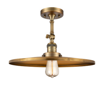 Franklin Restoration One Light Semi-Flush Mount in Brushed Brass (405|201F-BB-MFR-BB-16)