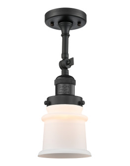 Franklin Restoration LED Semi-Flush Mount in Matte Black (405|201F-BK-G181S-LED)