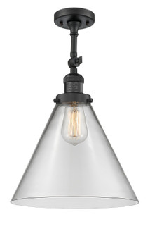 Franklin Restoration LED Semi-Flush Mount in Matte Black (405|201F-BK-G42-L)