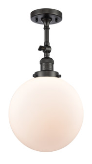 Franklin Restoration LED Semi-Flush Mount in Oil Rubbed Bronze (405|201F-OB-G201-10-LED)