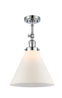 Franklin Restoration One Light Semi-Flush Mount in Polished Chrome (405|201F-PC-G41-L)