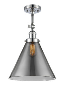 Franklin Restoration One Light Semi-Flush Mount in Polished Chrome (405|201F-PC-G43-L)