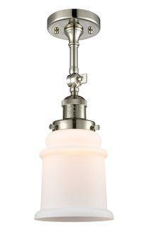 Franklin Restoration One Light Semi-Flush Mount in Polished Nickel (405|201F-PN-G181)