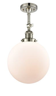 Franklin Restoration One Light Semi-Flush Mount in Polished Nickel (405|201F-PN-G201-10)