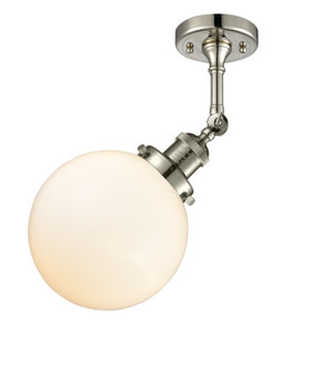 Franklin Restoration LED Semi-Flush Mount in Polished Nickel (405|201F-PN-G201-8-LED)