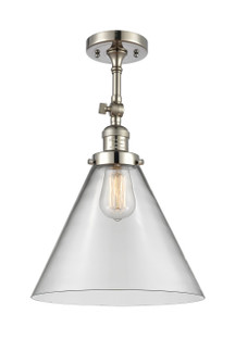 Franklin Restoration LED Semi-Flush Mount in Polished Nickel (405|201F-PN-G42-L-LED)