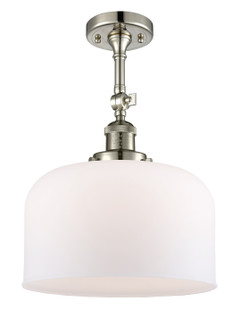 Franklin Restoration One Light Semi-Flush Mount in Polished Nickel (405|201F-PN-G71-L)