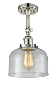 Franklin Restoration One Light Semi-Flush Mount in Polished Nickel (405|201F-PN-G74)