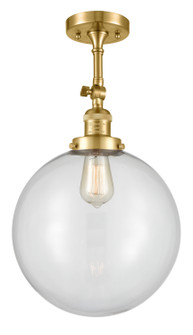 Franklin Restoration LED Semi-Flush Mount in Satin Gold (405|201F-SG-G202-12-LED)