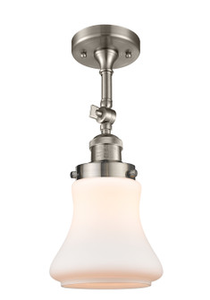 Franklin Restoration One Light Semi-Flush Mount in Brushed Satin Nickel (405|201F-SN-G191)