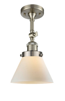 Franklin Restoration One Light Semi-Flush Mount in Brushed Satin Nickel (405|201F-SN-G41)