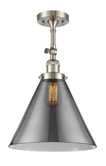 Franklin Restoration One Light Semi-Flush Mount in Brushed Satin Nickel (405|201F-SN-G43-L)