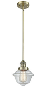 Franklin Restoration One Light Mini Pendant in Antique Brass (405|201S-AB-G532)
