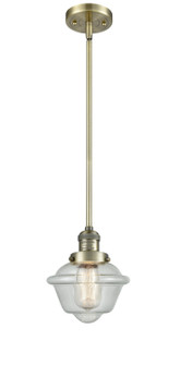 Franklin Restoration One Light Mini Pendant in Antique Brass (405|201S-AB-G534)