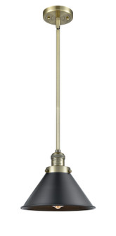 Franklin Restoration LED Mini Pendant in Antique Brass (405|201S-AB-M10-BK-LED)