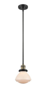 Franklin Restoration One Light Mini Pendant in Black Antique Brass (405|201S-BAB-G321)