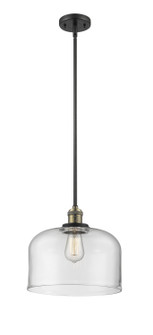 Franklin Restoration One Light Mini Pendant in Black Antique Brass (405|201S-BAB-G72-L)