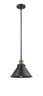 Franklin Restoration One Light Mini Pendant in Black Antique Brass (405|201S-BAB-M10-BK)