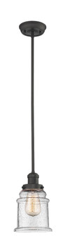 Franklin Restoration One Light Mini Pendant in Oil Rubbed Bronze (405|201S-OB-G184)