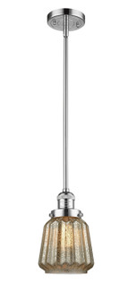 Franklin Restoration LED Mini Pendant in Polished Chrome (405|201S-PC-G146-LED)